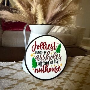 Jolliest bunch Christmas vacation Griswold family holiday movie plaque ornament